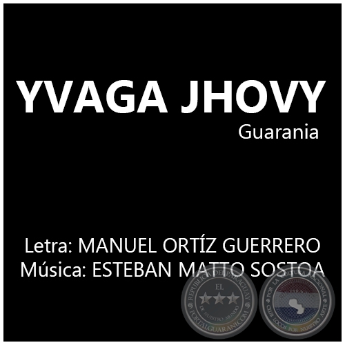 YVAGA JHOVY - Msica: ESTEBAN MATTO SOSTOA